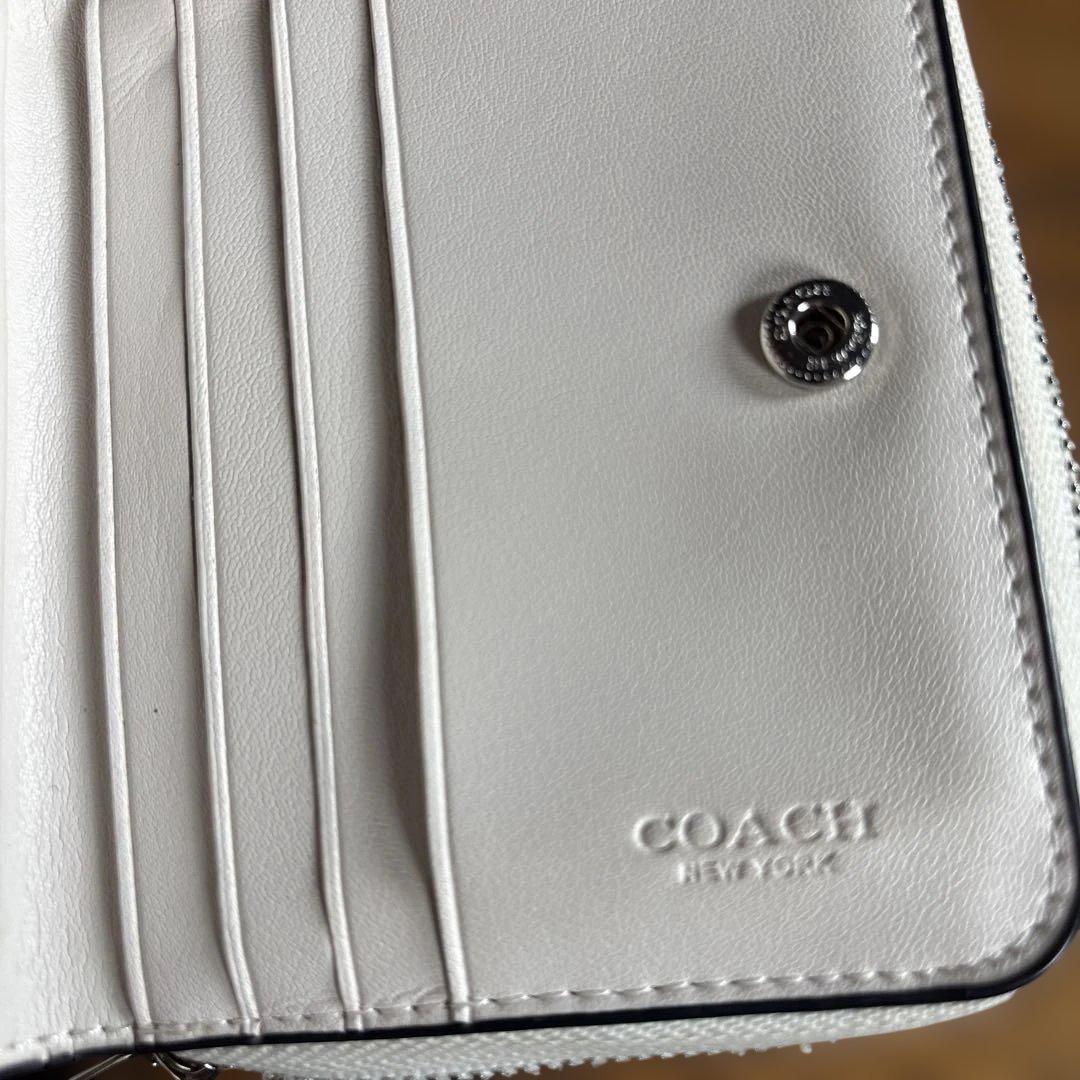 coach二つ折り財布レザー
