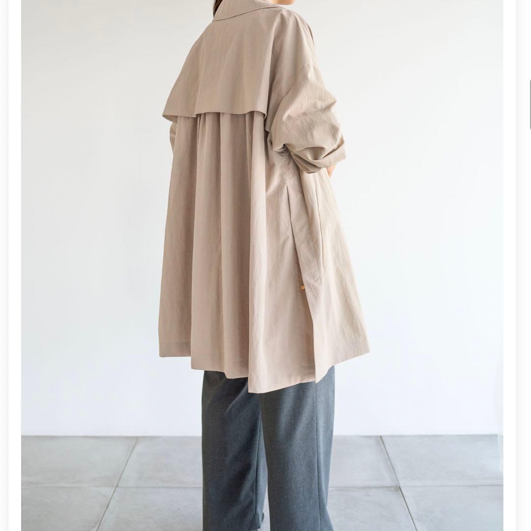 【新品】Aラインナイロンコート　はるかさんコラボ