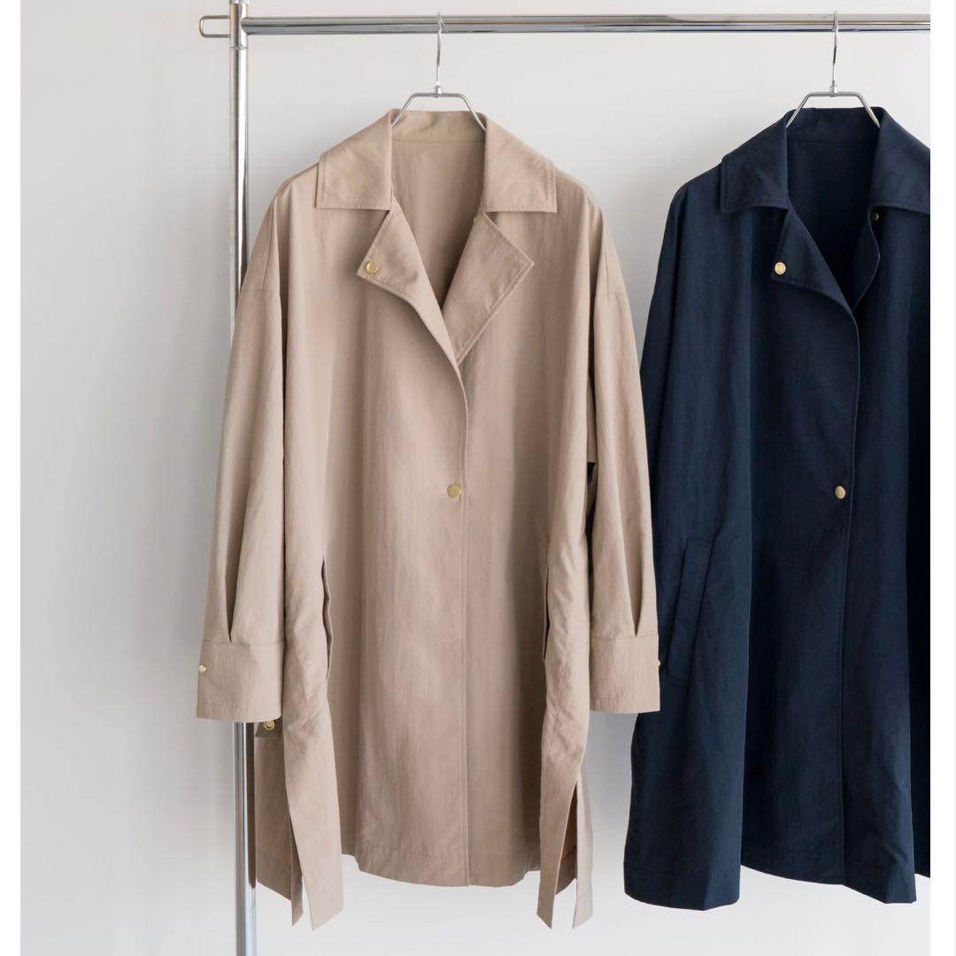 【新品】Aラインナイロンコート　はるかさんコラボ