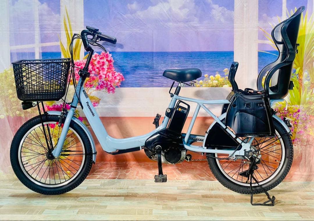 ギュットアニーズ⭐️16AH！パナソニック子供乗せ電動アシスト自転車Y3269