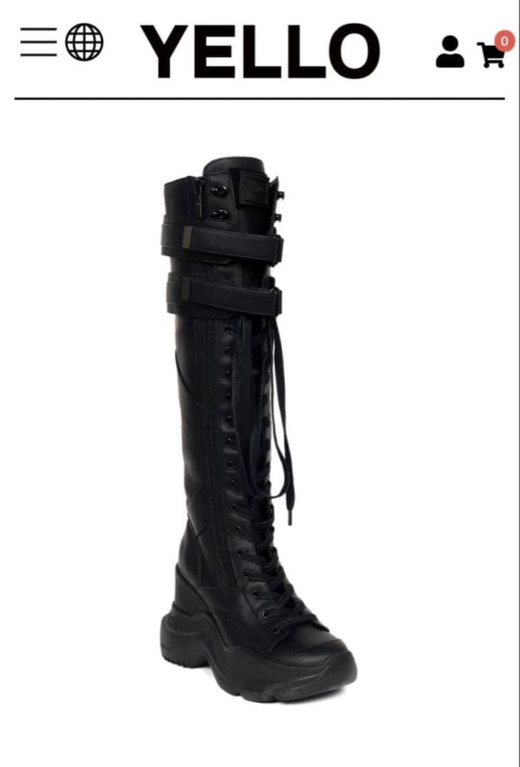 Yello SAT LONG BOOTS ブラック