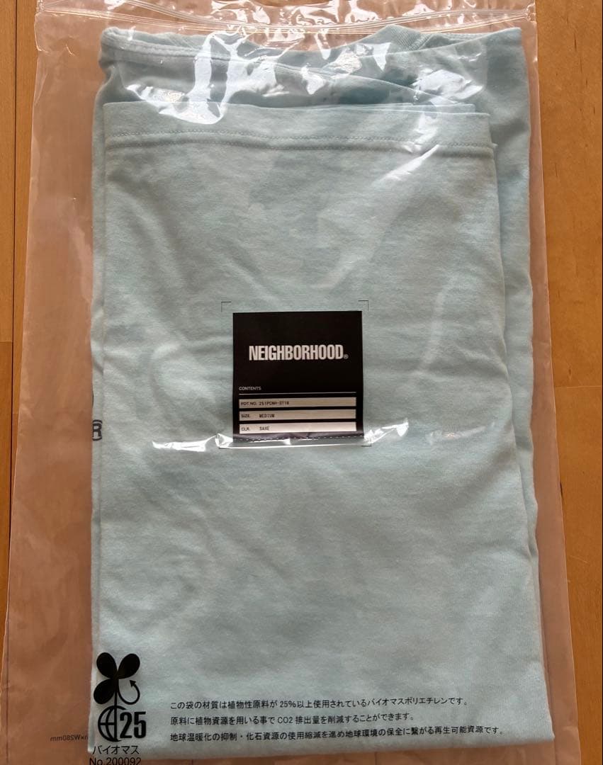 NEIGHBORHOOD Tシャツ M SAX BLUE 水色
