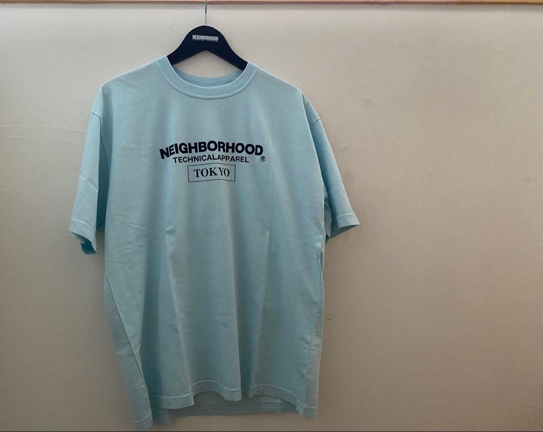 NEIGHBORHOOD Tシャツ M SAX BLUE 水色