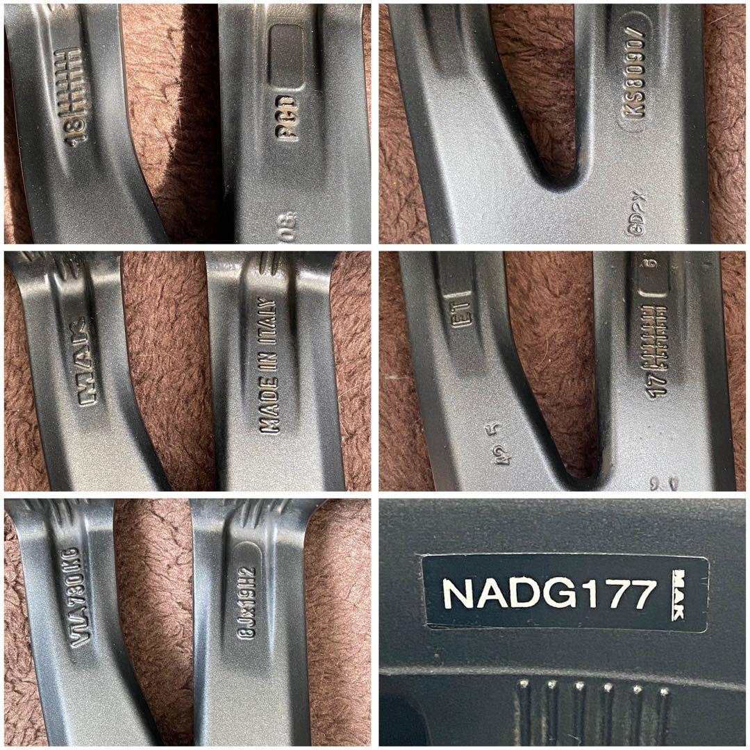 MAK ストックホルム19インチ アルミホイール マットチタン 4本セット