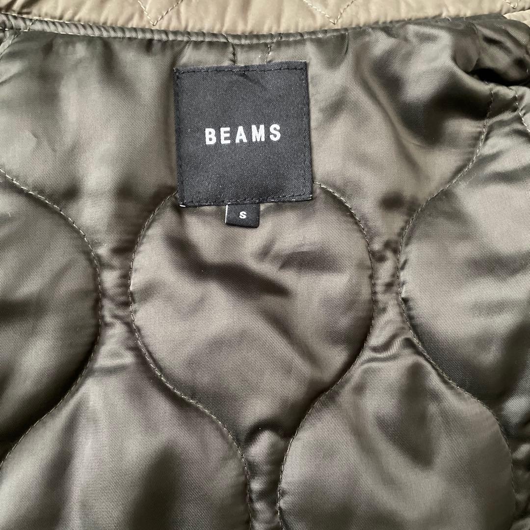 BEAMS / デタッチャブルフード 中綿モッズコート オリーブグリーン