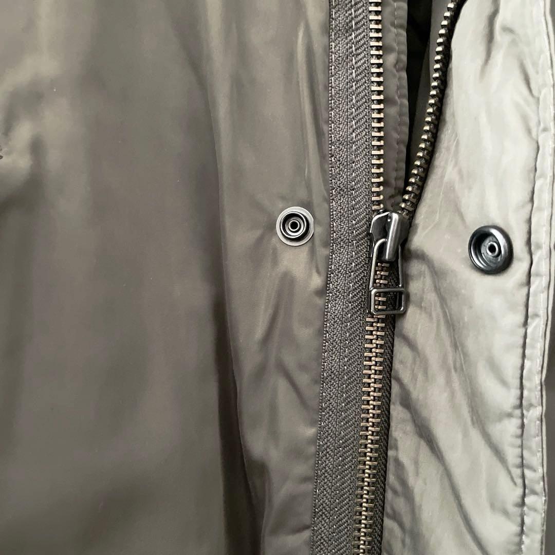 BEAMS / デタッチャブルフード 中綿モッズコート オリーブグリーン