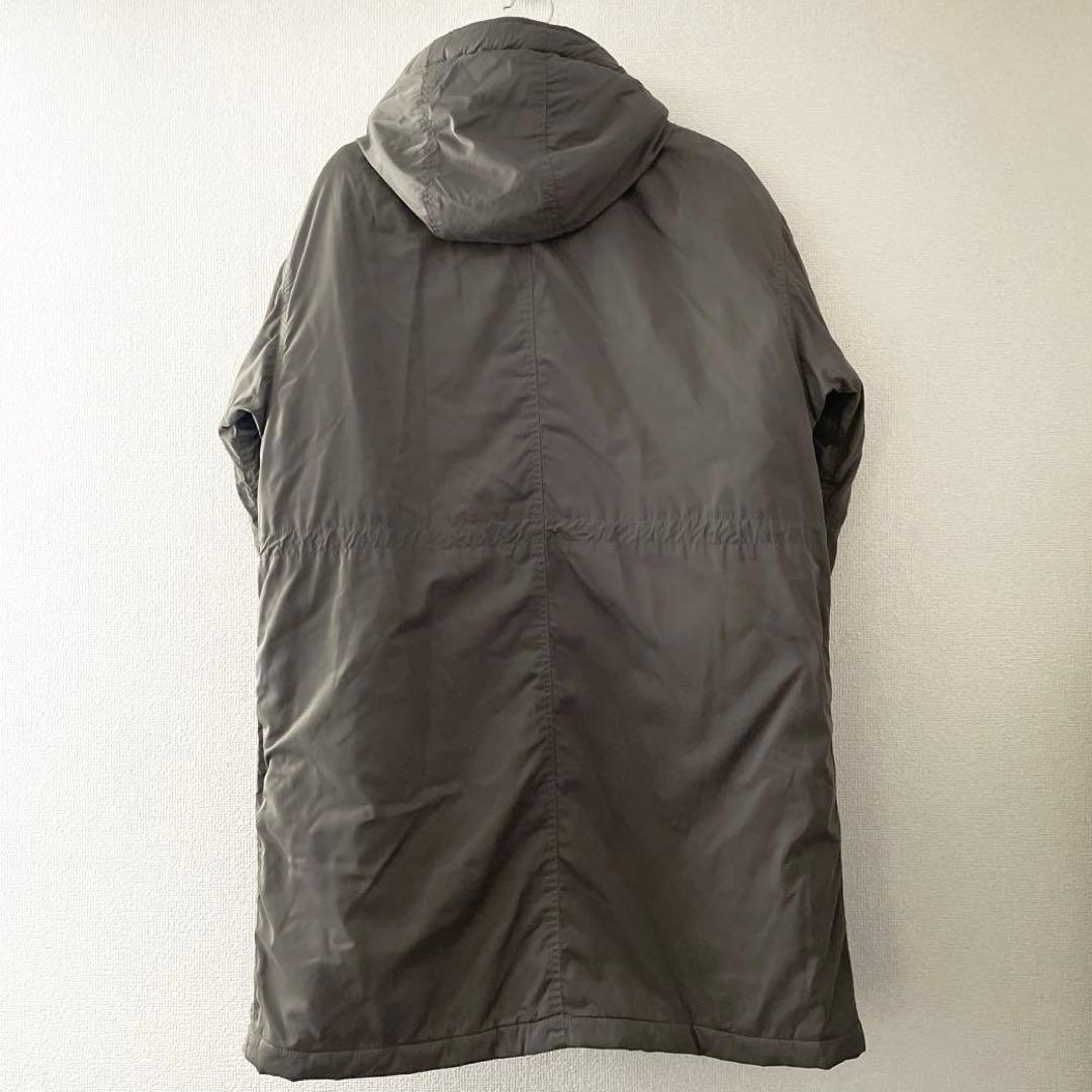 BEAMS / デタッチャブルフード 中綿モッズコート オリーブグリーン