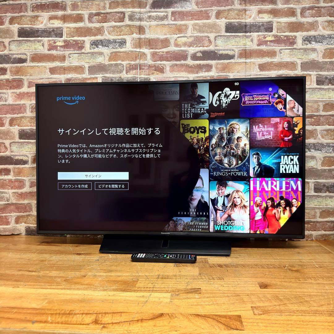 Panasonic 43V型 4K 液晶テレビ VIERA TH-43JX850