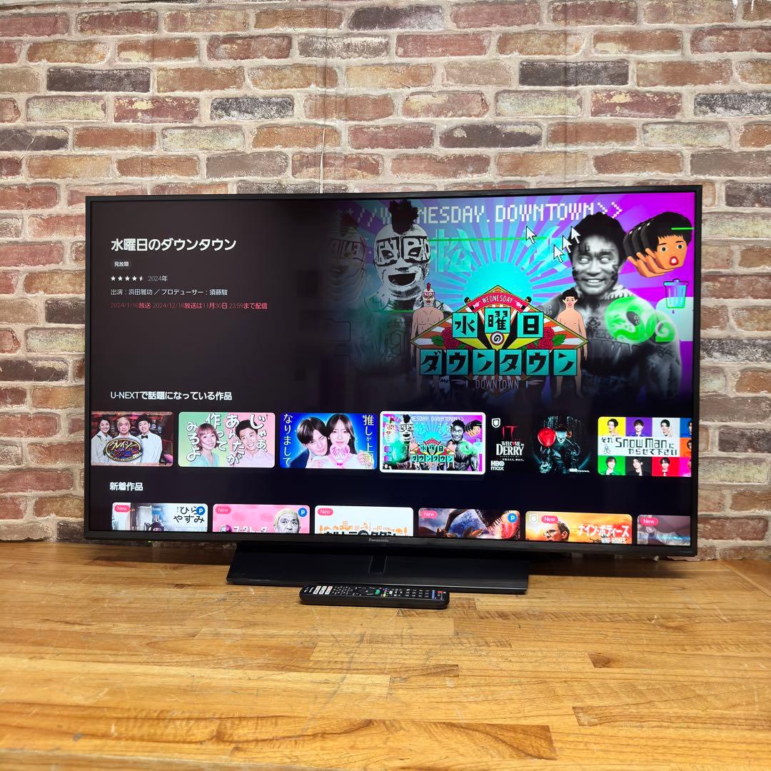 Panasonic 43V型 4K 液晶テレビ VIERA TH-43JX850