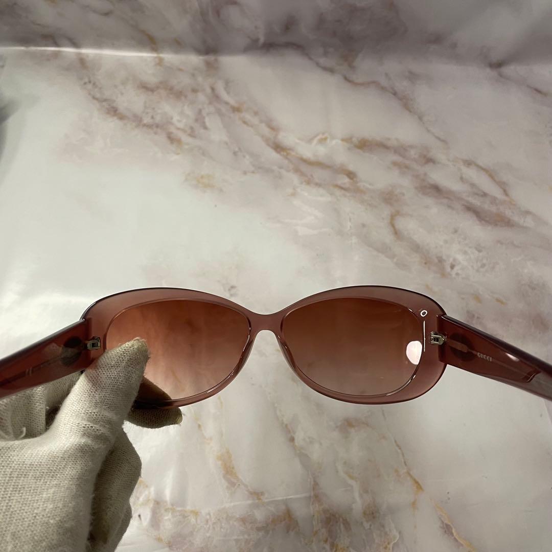 GUCCI オールドグッチ ピンク オーバル Y2K サングラス ケース付き