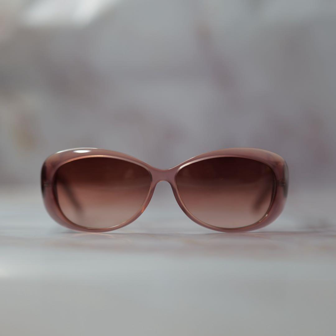 GUCCI オールドグッチ ピンク オーバル Y2K サングラス ケース付き