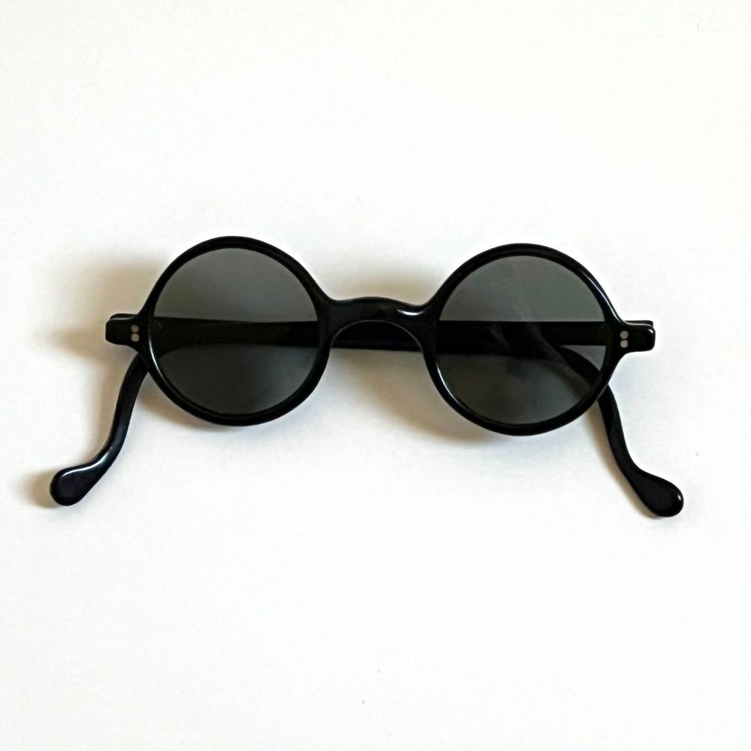 40s frame france フレームフランス ラウンド サングラス 黒