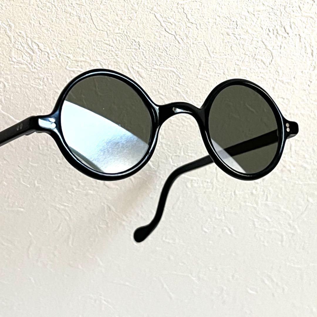 40s frame france フレームフランス ラウンド サングラス 黒