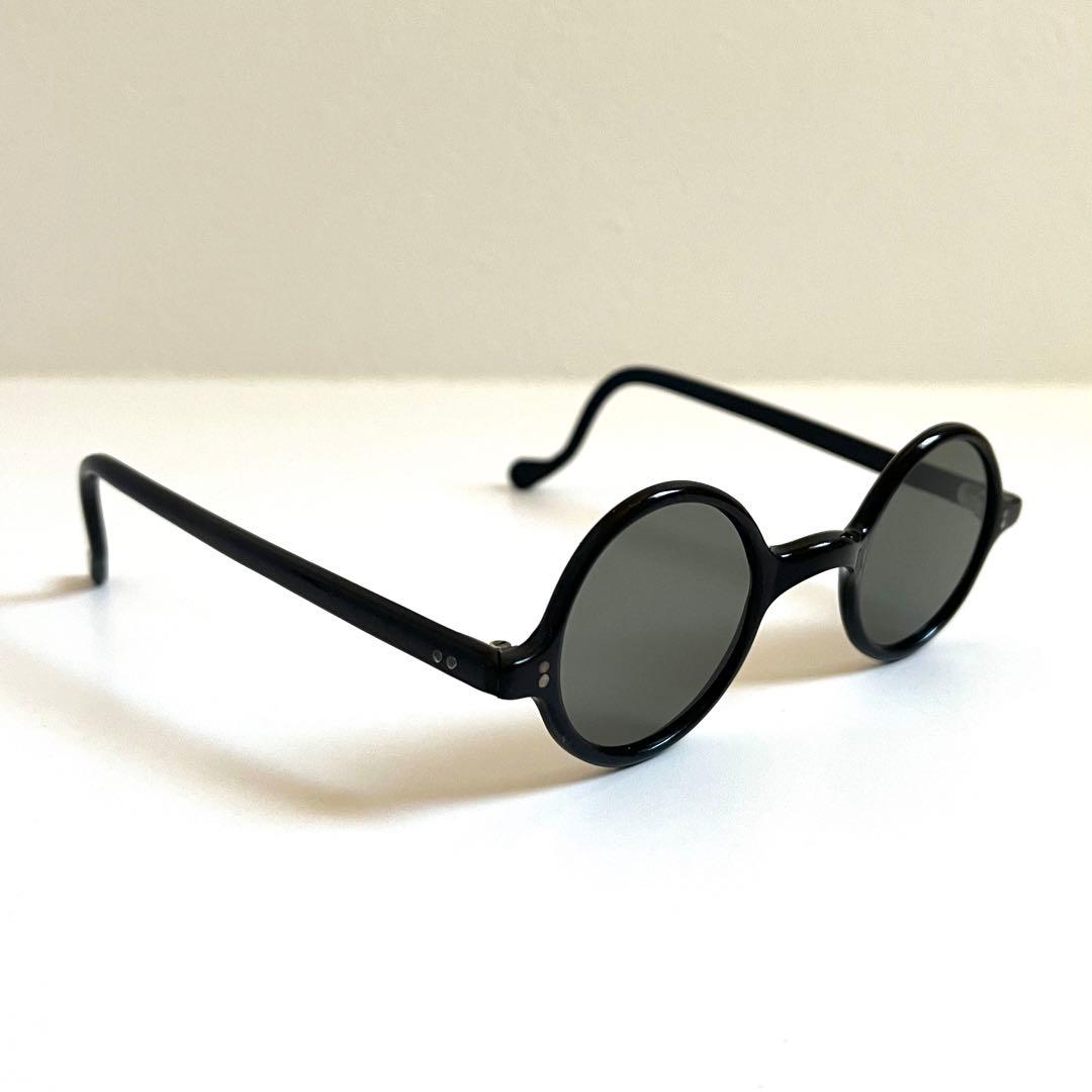 40s frame france フレームフランス ラウンド サングラス 黒