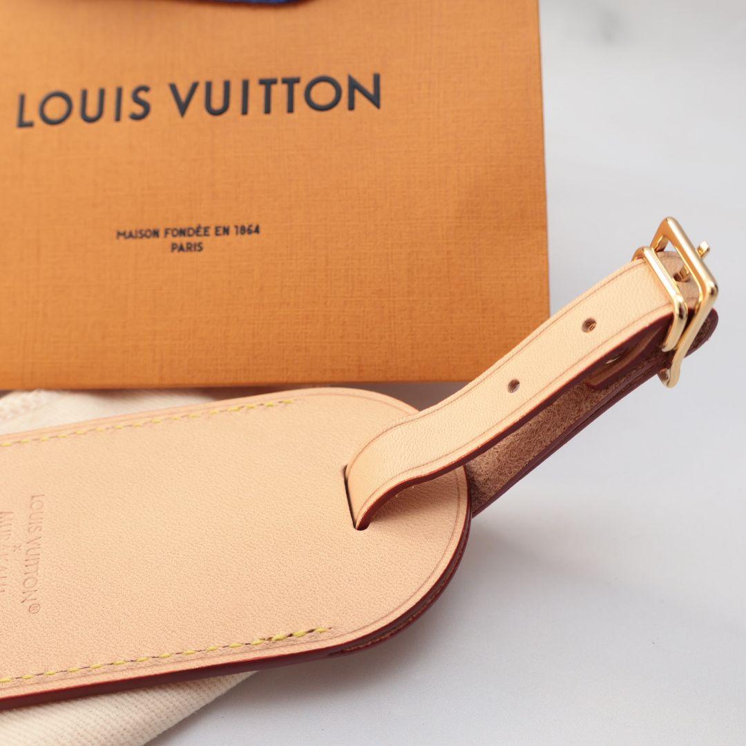 未使用 ルイヴィトン LOUIS VUITTON レザー ネームタグ 非売品