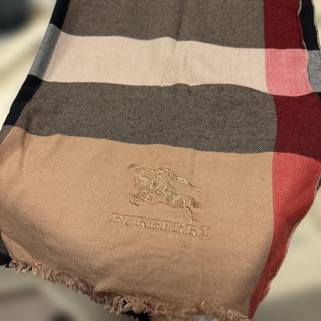 【美品】Burberry チェック柄ストール　180×65cm