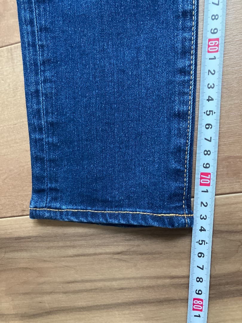 N出品未使用級moussy WFリバーススキニーデニム27インチブルー
