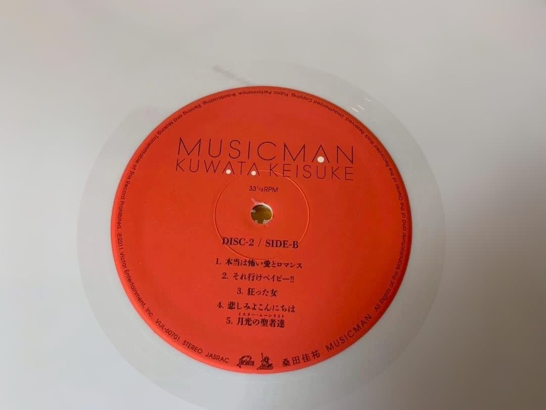 アナログ初回限定生産LP　桑田佳祐　MUSICMAN　歌詞インナー・ポスター!