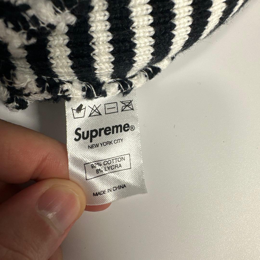 Supreme ストライプ ビーニー