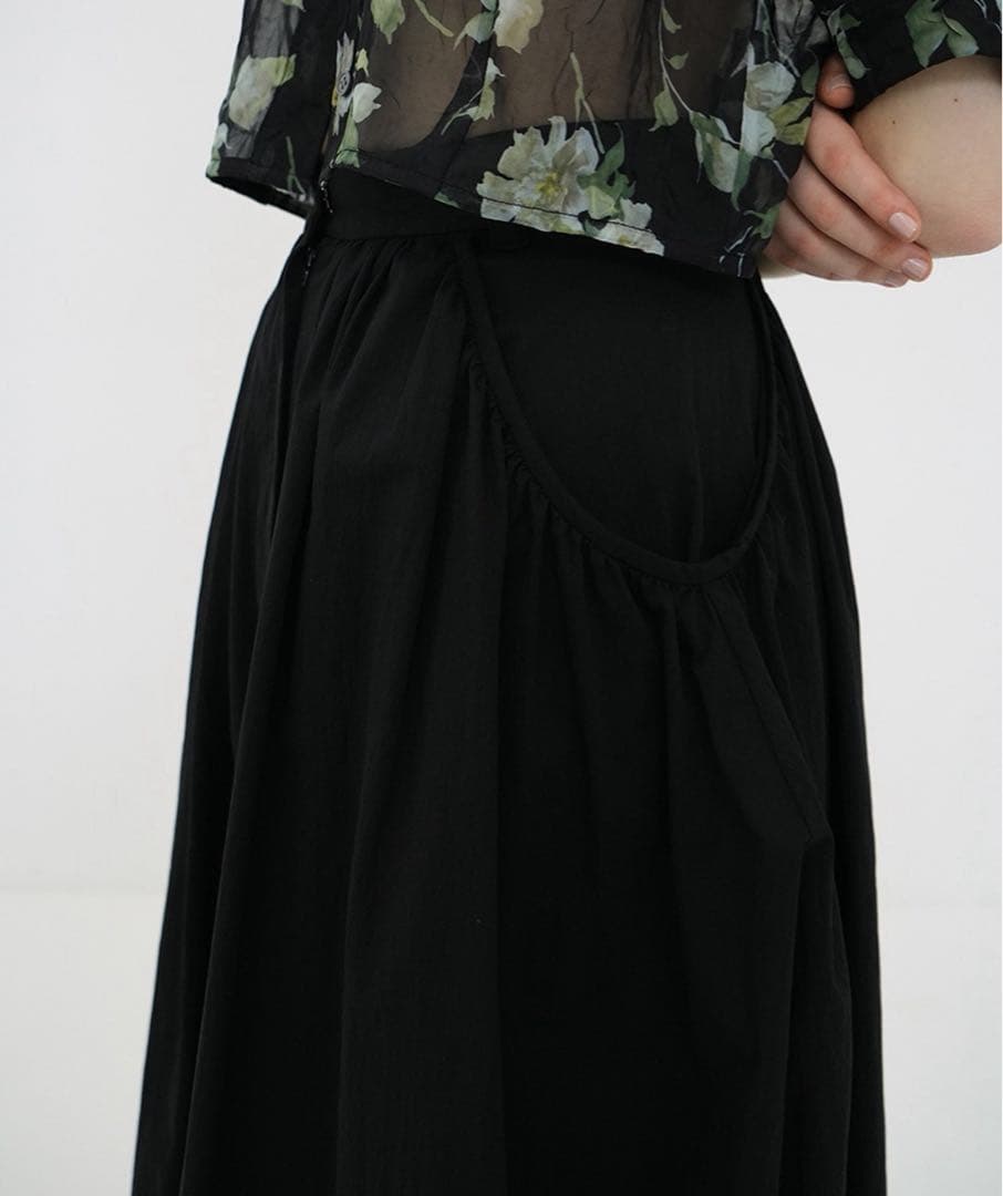 CLANE VOLUME DOME SKIRT ブラック 1