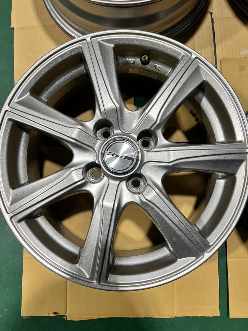 直接取引限定 15インチ シルバー アルミホイール 5スポーク PRD