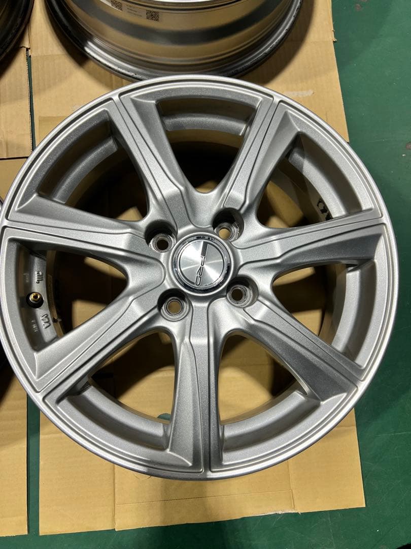 直接取引限定 15インチ シルバー アルミホイール 5スポーク PRD