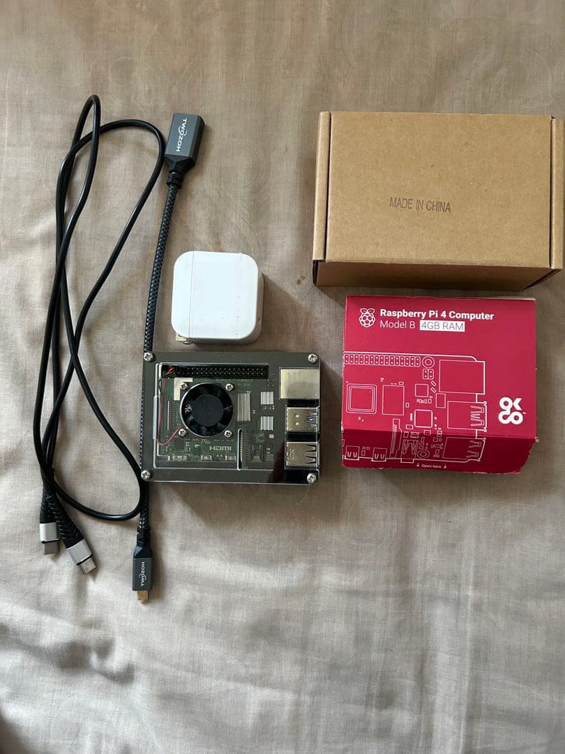 Raspberry Pi 4 Model B ファン付きケース 4GRAM
