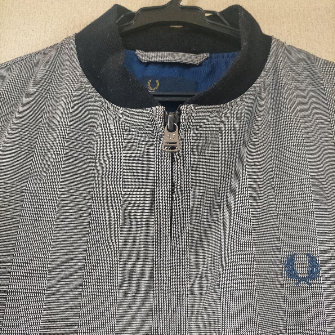 フレッドペリー FRED PERRY グレンチェック ブルゾン 短丈 ジャケット