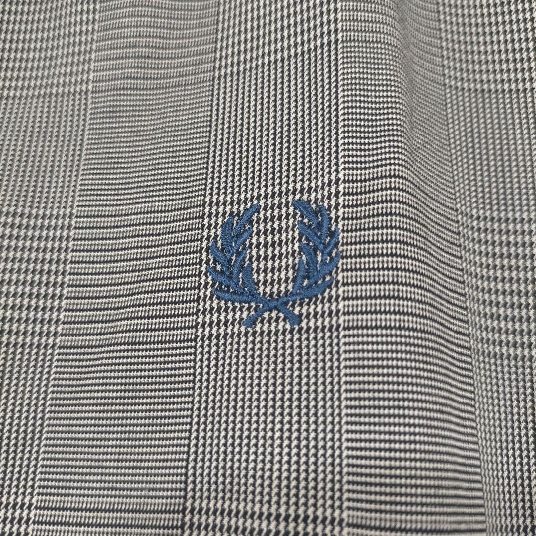 フレッドペリー FRED PERRY グレンチェック ブルゾン 短丈 ジャケット