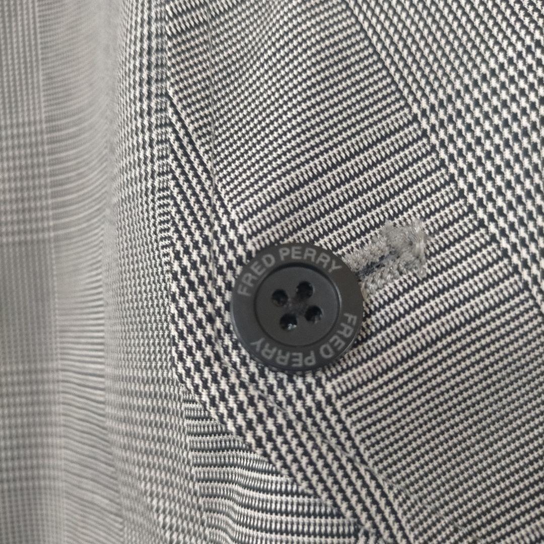 フレッドペリー FRED PERRY グレンチェック ブルゾン 短丈 ジャケット