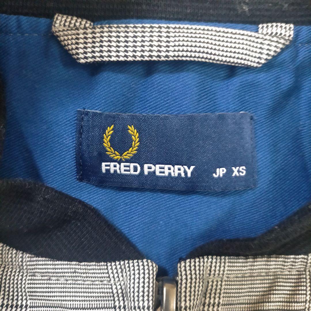 フレッドペリー FRED PERRY グレンチェック ブルゾン 短丈 ジャケット