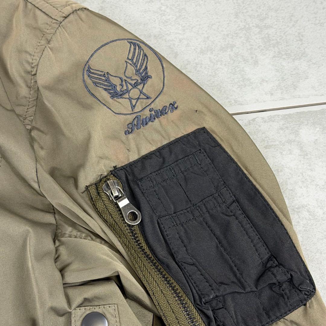 希少 AVIREX TWOTONE JACKET MA-1 airforce