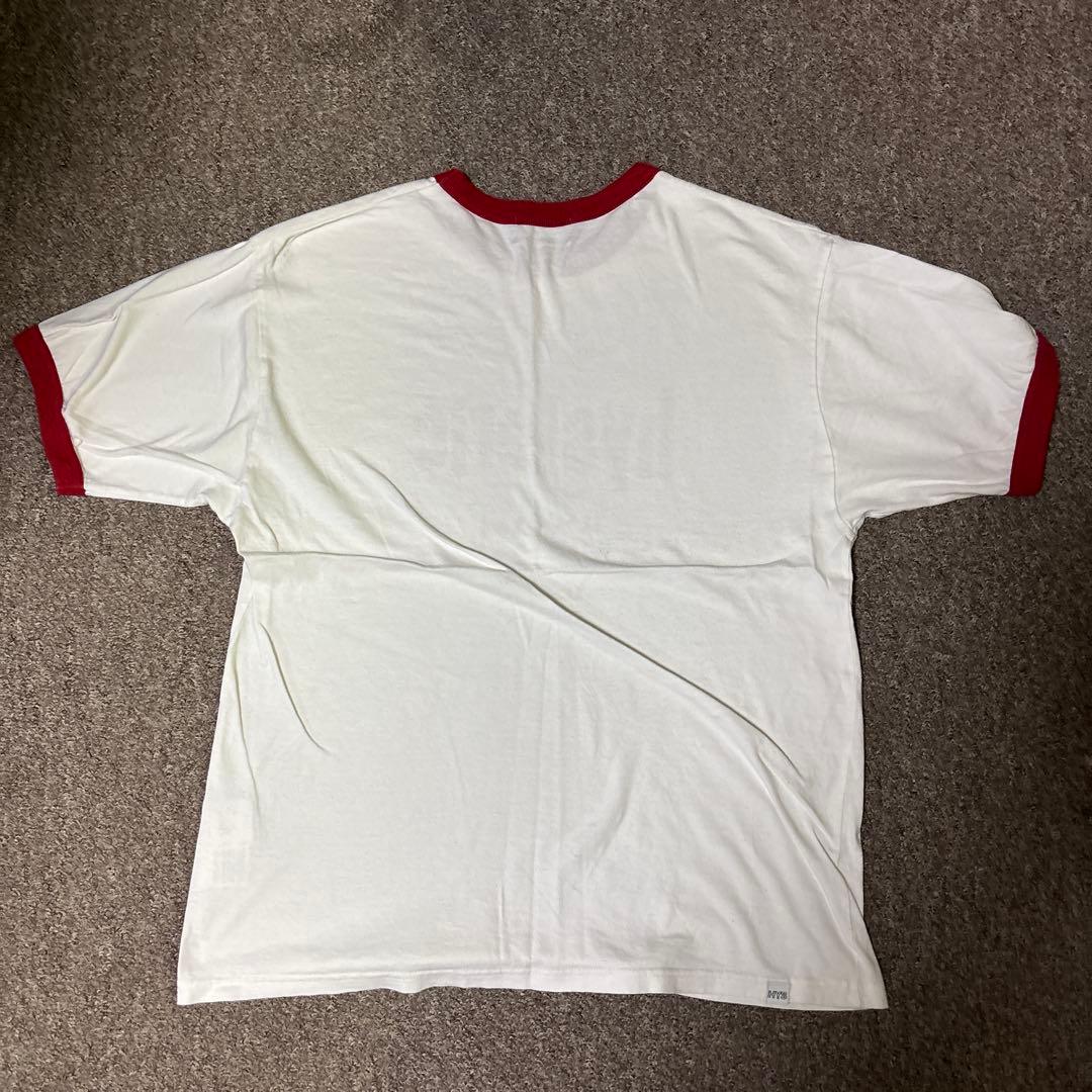 【人気】ヒステリックグラマー リンガーTシャツ 白×赤