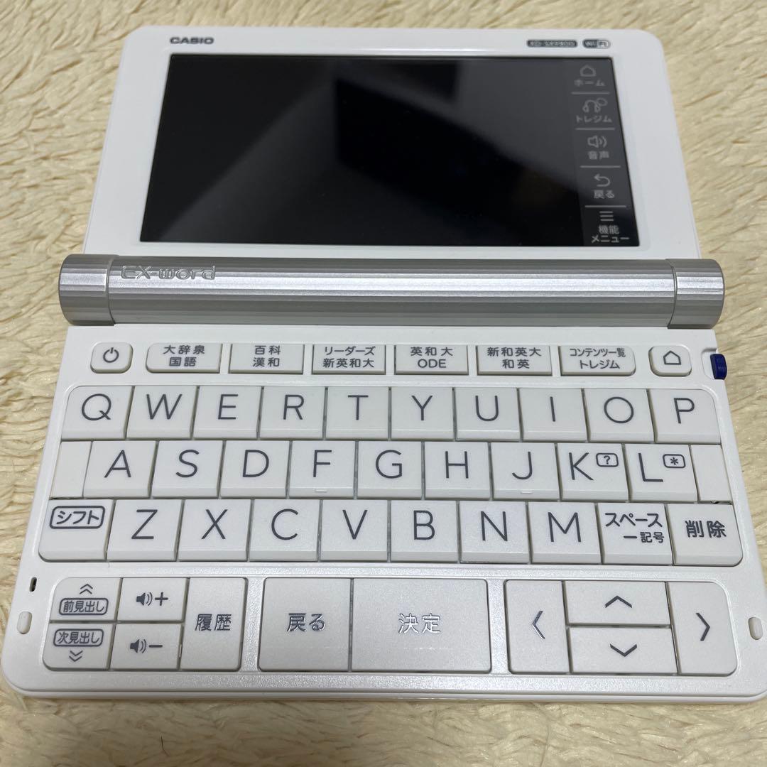 CASIO 電子辞書 ホワイト QWERTYキーボード