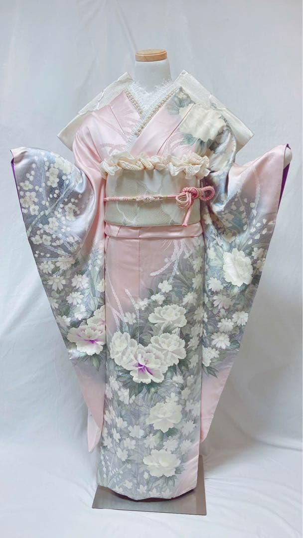 振袖　牡丹　鳳凰　花模様　梅花　成人式6点セット
