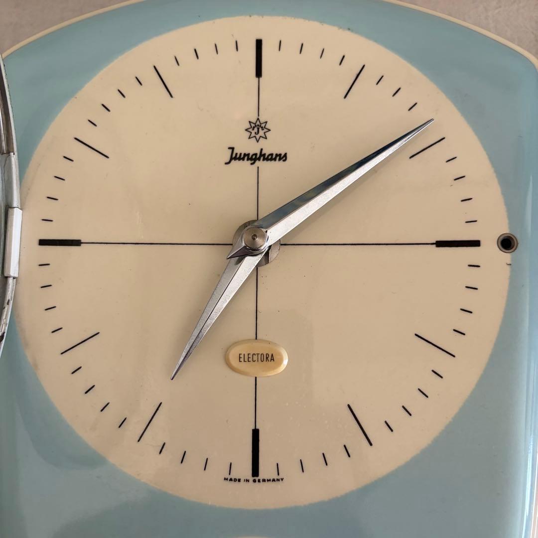 ドイツ　JUNHANS ユンハンス　陶器の掛け時計　ジャンク品　アンティーク