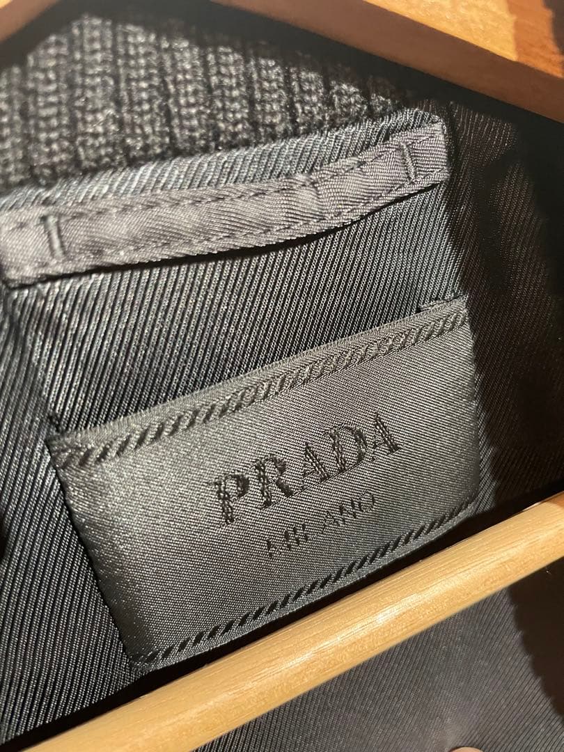 PRADAプラダ MA-1 ブルゾン ボンバージャケット　ブラック 46