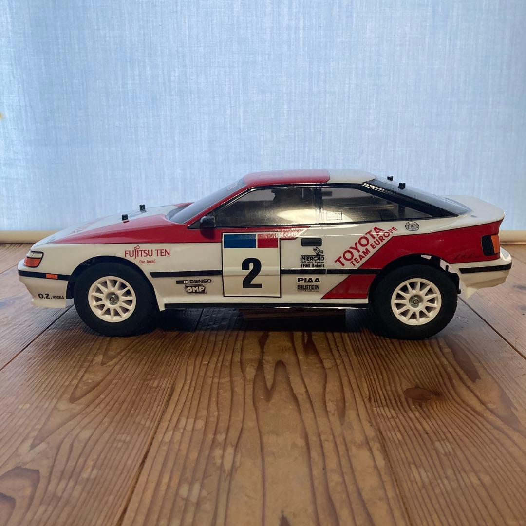 トヨタ スープラ ラジコン 1/10 ボディ＋ドライバー人形 塗装完成品