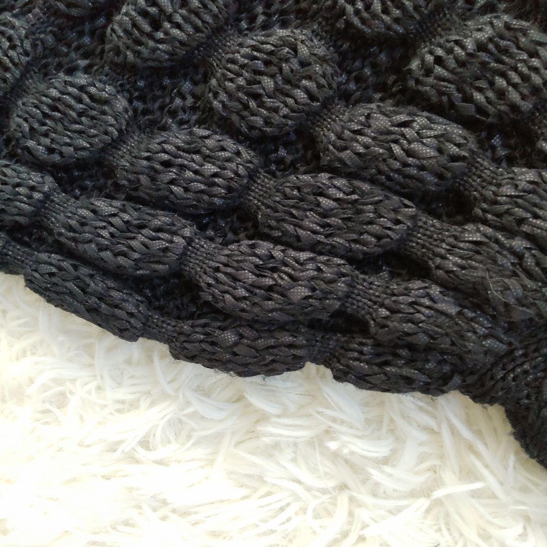 慈雨⿻バブルボールハンドニット ブラック日本製40size