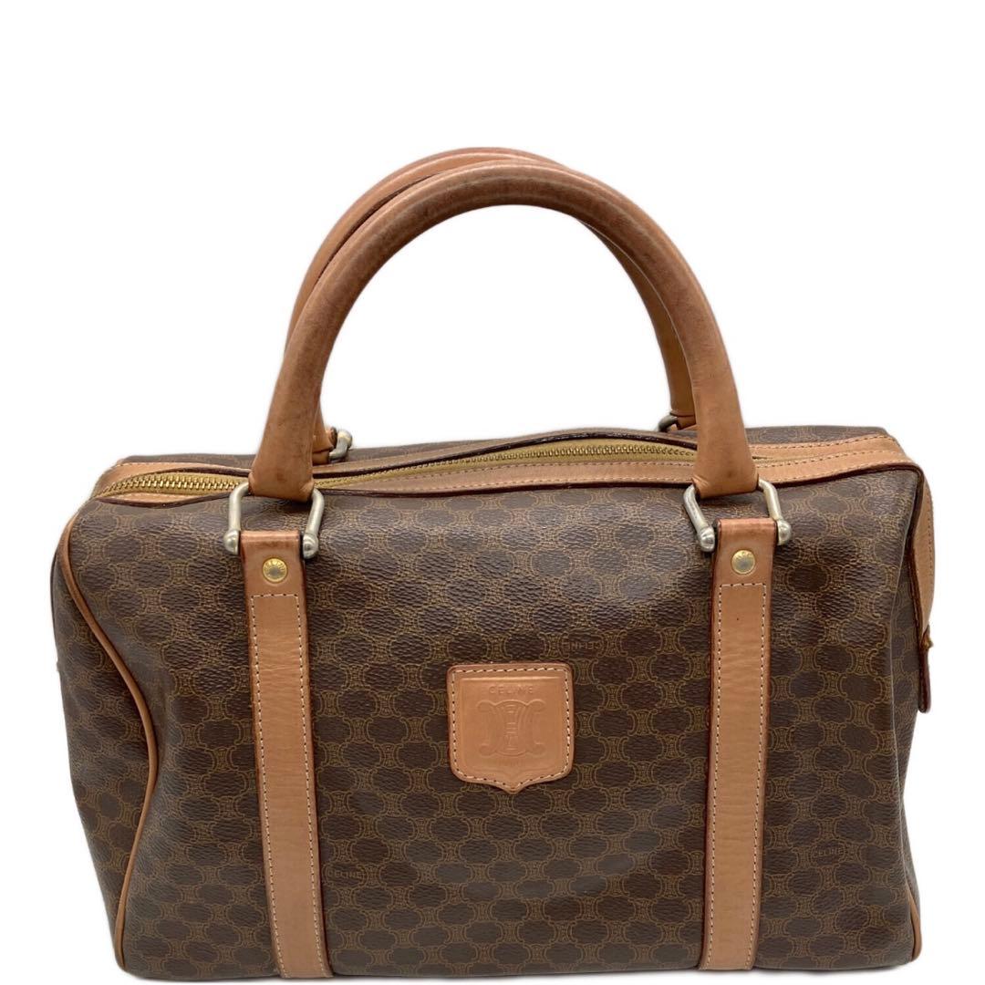CELINE ボストンバッグ　マカダムオールド