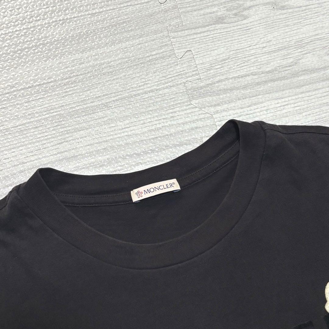 【完売モデル】モンクレール　Tシャツ　ブラック　Mサイズ