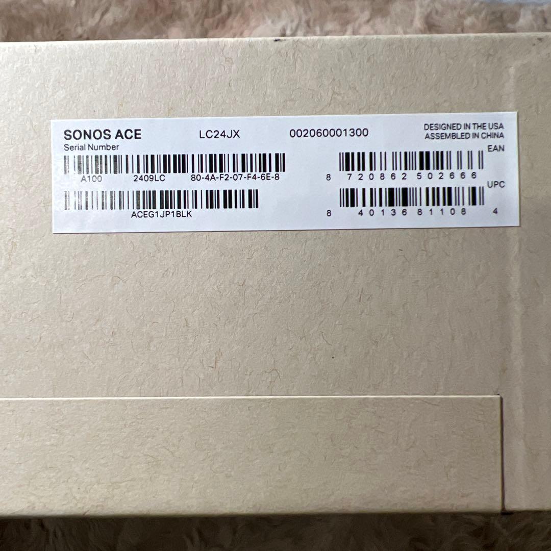 【新品/未開封】Sonos Ace (Black) ヘッドフォン