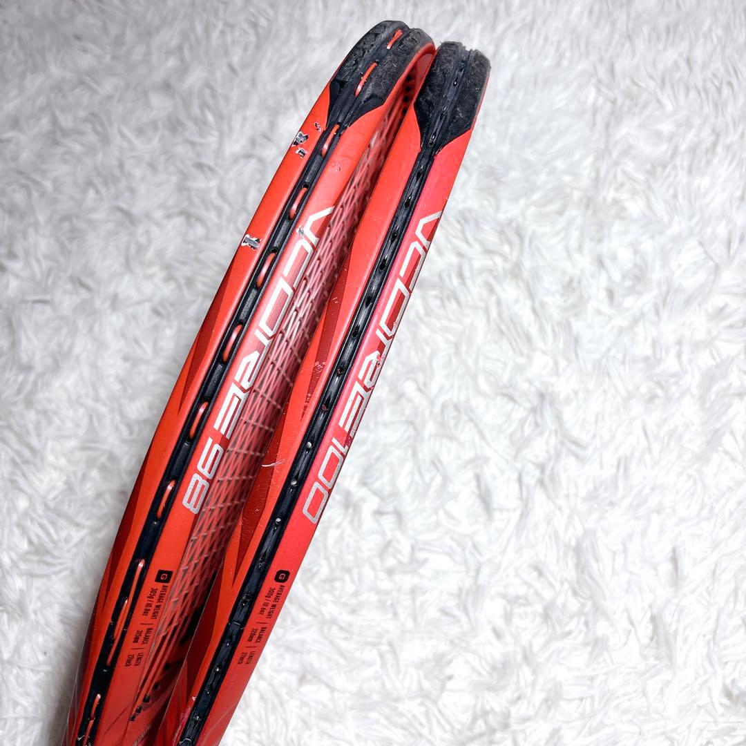 YONEX VCORE 98&100 G2 2本セット ヨネックス 日本製 赤