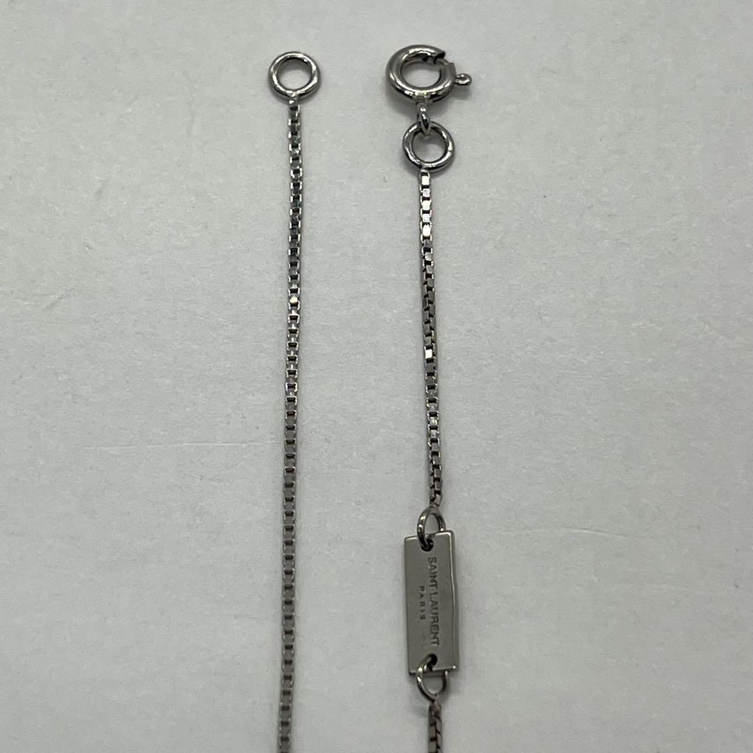 サンローラン SAINT LAURENT スクエアトップ チェーン ネックレス