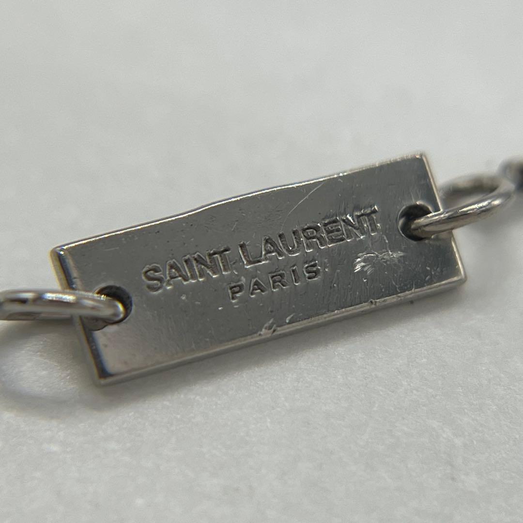 サンローラン SAINT LAURENT スクエアトップ チェーン ネックレス