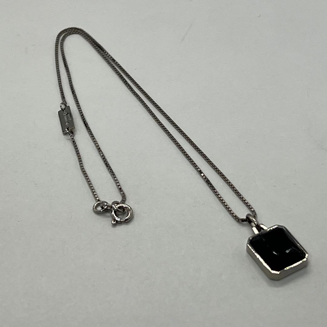 サンローラン SAINT LAURENT スクエアトップ チェーン ネックレス