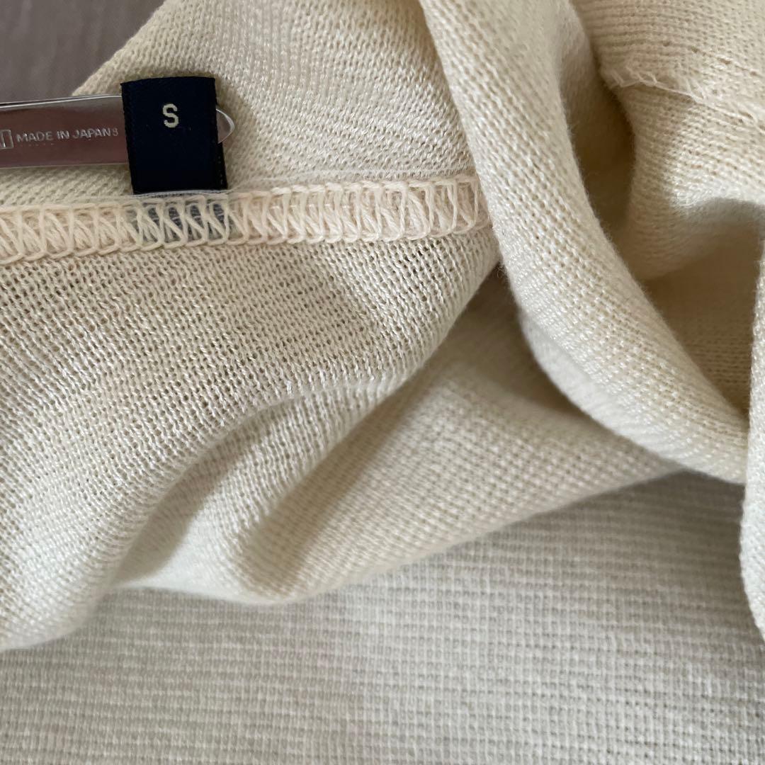 【美品】LARDINI コットンニットジャケット　S ブートニエール付き