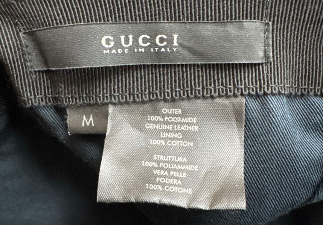 GUCCIキャップ ブラック