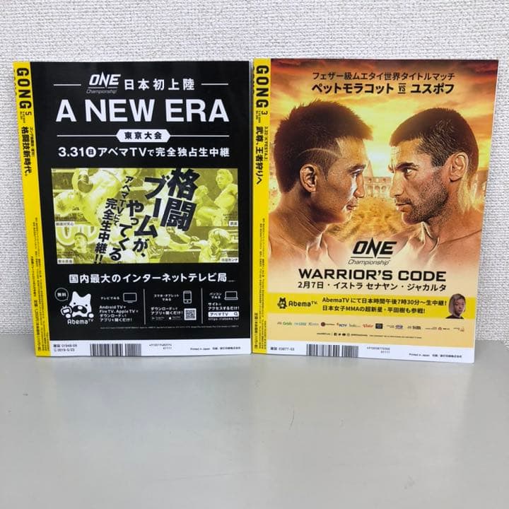 GONG格闘技 2019年3月号 5月号　2冊セット
