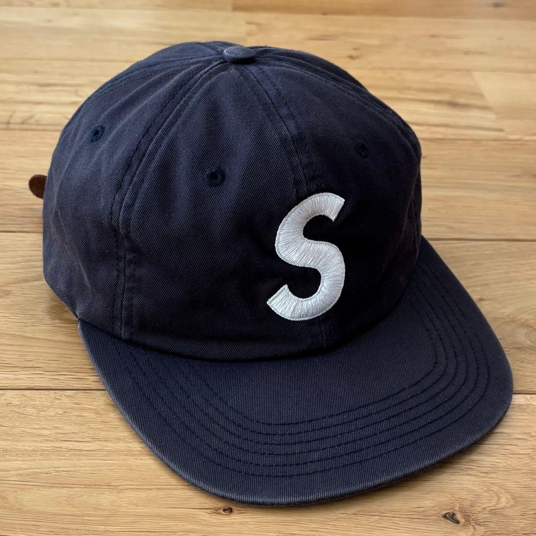 【希少】Supreme S Logo 6-Panel Cap Sロゴ ネイビー